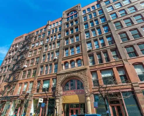 Donohue lofts for sale, 711 S Dearborn, Chicago, IL - Donohue Building Exterior